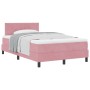 Cama Box Spring con colchón terciopelo rosa 120x200 cm de , Camas y somieres - Ref: Foro24-3339235, Precio: 388,45 €, Descuen...