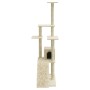 Rascador para gatos con postes de sisal color crema 155 cm de vidaXL, Mobiliario para gatos - Ref: Foro24-171515, Precio: 61,...