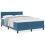 Cama Box Spring con colchón terciopelo azul oscuro 140x190 cm | Foro24.es | Tu tienda online para hogar, jardín y más Foro24.es