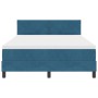Cama Box Spring con colchón terciopelo azul oscuro 140x190 cm | Foro24.es | Tu tienda online para hogar, jardín y más Foro24.es