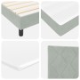 Cama Box Spring con colchón terciopelo gris claro 140x200 cm | Foro24.es | Tu tienda online para hogar, jardín y más Foro24.es
