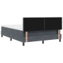 Cama Box Spring con colchón terciopelo gris oscuro 140x200 cm de , Camas y somieres - Ref: Foro24-3339243, Precio: 432,84 €, ...