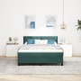 Cama Box Spring con colchón terciopelo verde oscuro 140x200 cm de , Camas y somieres - Ref: Foro24-3339245, Precio: 440,51 €,...