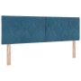 Cama Box Spring con colchón terciopelo azul oscuro 160x200 cm | Foro24.es | Tu tienda online para hogar, jardín y más Foro24.es