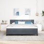Cama Box Spring con colchón terciopelo gris oscuro 180x200 cm de , Camas y somieres - Ref: Foro24-3339255, Precio: 527,98 €, ...