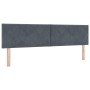 Cama Box Spring con colchón terciopelo gris oscuro 180x200 cm | Foro24.es | Tu tienda online para hogar, jardín y más Foro24.es