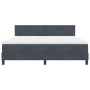 Cama Box Spring con colchón terciopelo gris oscuro 180x200 cm | Foro24.es | Tu tienda online para hogar, jardín y más Foro24.es