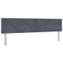 Cama Box Spring con colchón terciopelo gris oscuro 200x200 cm | Foro24.es | Tu tienda online para hogar, jardín y más Foro24.es