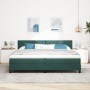 Cama Box Spring con colchón terciopelo verde oscuro 200x200 cm de , Camas y somieres - Ref: Foro24-3339263, Precio: 604,13 €,...