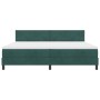 Cama Box Spring con colchón terciopelo verde oscuro 200x200 cm de , Camas y somieres - Ref: Foro24-3339263, Precio: 604,13 €,...