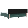 Cama Box Spring con colchón terciopelo verde oscuro 200x200 cm de , Camas y somieres - Ref: Foro24-3339263, Precio: 604,13 €,...