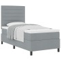 Cama Box Spring con Colchón Gris Claro 80x200 cm Tela | Foro24.es | Tu tienda online para hogar, jardín y más Foro24.es