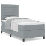 Cama Box Spring con Colchón Gris Claro 80x200 cm Tela | Foro24.es | Tu tienda online para hogar, jardín y más Foro24.es