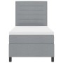 Cama Box Spring con Colchón Gris Claro 80x200 cm Tela | Foro24.es | Tu tienda online para hogar, jardín y más Foro24.es
