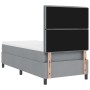 Cama Box Spring con Colchón Gris Claro 80x200 cm Tela | Foro24.es | Tu tienda online para hogar, jardín y más Foro24.es