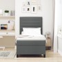Cama Box Spring con Colchón Gris Oscuro 80x200 cm Tela de , Camas y somieres - Ref: Foro24-3339267, Precio: 322,68 €, Descuen...