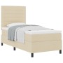 Cama con Base de Resortes con Colchón Color Crema 80x200 cm Tela de , Camas y somieres - Ref: Foro24-3339271, Precio: 321,30 ...