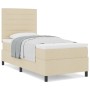 Cama con Base de Resortes con Colchón Color Crema 80x200 cm Tela de , Camas y somieres - Ref: Foro24-3339271, Precio: 321,30 ...