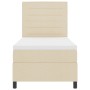Cama con Base de Resortes con Colchón Color Crema 80x200 cm Tela de , Camas y somieres - Ref: Foro24-3339271, Precio: 321,30 ...