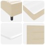 Cama con Base de Resortes con Colchón Color Crema 80x200 cm Tela de , Camas y somieres - Ref: Foro24-3339271, Precio: 321,30 ...