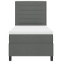 Cama Box Spring con Colchón Gris Oscuro Individual Tela | Foro24.es | Tu tienda online para hogar, jardín y más Foro24.es