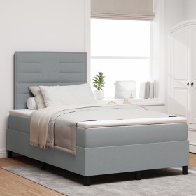 Comprar Cama con Box Spring y colchón gris claro