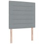 Cama con Box Spring y colchón gris claro pequeña doble tela | Foro24.es | Tu tienda online para hogar, jardín y más Foro24.es