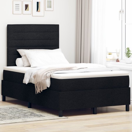 Cama con Somier y Colchón Negra Pequeña Doble Tela | Foro24.es | Tu tienda online para hogar, jardín y más Foro24.es