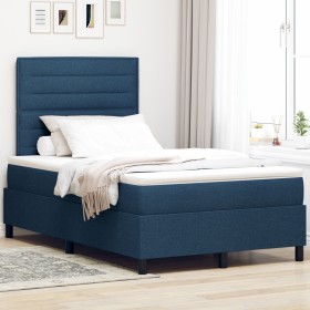 Comprar Cama con Box Spring y Colchón Azul Doble