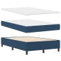 Cama con Box Spring y Colchón Azul Doble Pequeño de Tela | Foro24.es | Tu tienda online para hogar, jardín y más Foro24.es