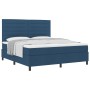 Cama con Box Spring con Colchón Azul Super King Tela | Foro24.es | Tu tienda online para hogar, jardín y más Foro24.es