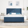 Cama con Box Spring con Colchón Azul Super King Tela | Foro24.es | Tu tienda online para hogar, jardín y más Foro24.es