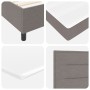 Cama con Base de Resortes Taupe con Colchón 200x200 cm Tela de , Camas y somieres - Ref: Foro24-3339340, Precio: 715,96 €, De...