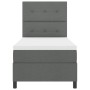 Cama con somier con colchón gris oscuro 80x200 cm tela de , Camas y somieres - Ref: Foro24-3339344, Precio: 323,03 €, Descuen...