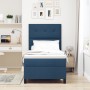 Cama con Box Spring con Colchón Azul 80x200 cm Tela | Foro24.es | Tu tienda online para hogar, jardín y más Foro24.es