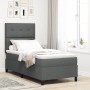 Cama tipo Box Spring con colchón Gris oscuro Individual de , Camas y somieres - Ref: Foro24-3339351, Precio: 332,37 €, Descue...