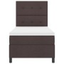 Cama Box Spring de con Colchón Marrón Oscuro Individual Tela | Foro24.es | Tu tienda online para hogar, jardín y más Foro24.es