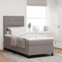 Cama con Base de Resortes con Colchón Taupe Individual de Tela de , Camas y somieres - Ref: Foro24-3339354, Precio: 340,70 €,...