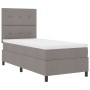 Cama con Base de Resortes con Colchón Taupe Individual de Tela de , Camas y somieres - Ref: Foro24-3339354, Precio: 340,70 €,...