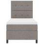 Cama con Base de Resortes con Colchón Taupe Individual de Tela de , Camas y somieres - Ref: Foro24-3339354, Precio: 340,70 €,...