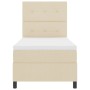 Cama con Somier y Colchón Beige Individual de Tela de , Camas y somieres - Ref: Foro24-3339355, Precio: 341,33 €, Descuento: ...