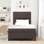 Cama Box Spring con Colchón Marrón Oscuro Pequeña Doble Tela | Foro24.es | Tu tienda online para hogar, jardín y más Foro24.es