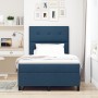 Cama tapizada y colchón azul, cama doble pequeña de tela | Foro24.es | Tu tienda online para hogar, jardín y más Foro24.es