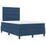 Cama tapizada y colchón azul, cama doble pequeña de tela | Foro24.es | Tu tienda online para hogar, jardín y más Foro24.es