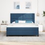 Cama Box Spring con Colchón Azul Super King Tela | Foro24.es | Tu tienda online para hogar, jardín y más Foro24.es