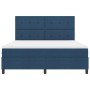 Cama Box Spring con Colchón Azul Super King Tela | Foro24.es | Tu tienda online para hogar, jardín y más Foro24.es