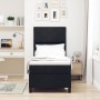 Cama con somier con colchón negro 80x200 cm de tela. | Foro24.es | Tu tienda online para hogar, jardín y más Foro24.es