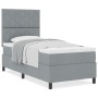 Cama con Somier y Colchón Gris Claro Individual Tela | Foro24.es | Tu tienda online para hogar, jardín y más Foro24.es