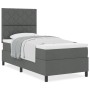 Cama con Somier con Colchón Gris Oscuro Individual de Tela | Foro24.es | Tu tienda online para hogar, jardín y más Foro24.es