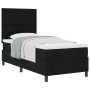Cama con Base de Resortes y Colchón Negro Individual de Tela | Foro24.es | Tu tienda online para hogar, jardín y más Foro24.es